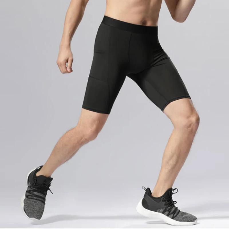 Short compression Crossfit homme été - Séchage rapide pour running basketball et fitness intense