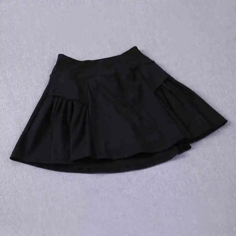Jupe courte de sport ; pseudo jupe de course deux pièces pour femme; combinaison de badminton d'été;