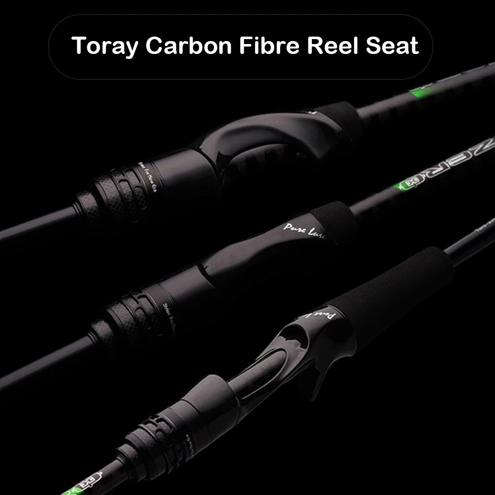 PURELURE zéro petit appât léger haute teneur en carbone longue canne à lancer roche pêche filature t