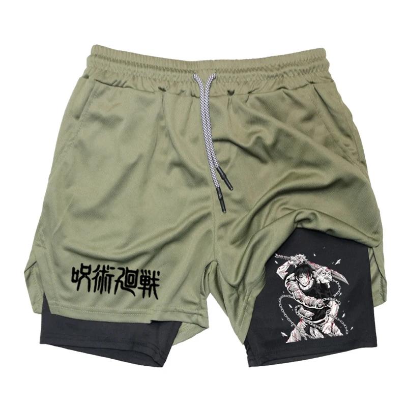 Short de Performance Anime Toji imprimé hommes GYM Shorts de Sport décontractés entraînement course