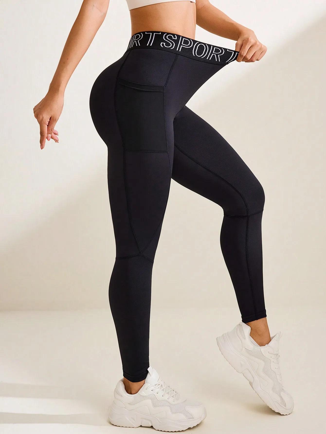 Femmes sans couture hanche levage femmes sans couture sport Leggings taille haute Fitness Leggings P