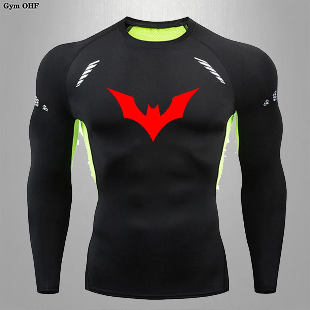 T-shirt compression homme séchage rapide course Gym Fitness serré vêtements sport été respirant araignée manches courtes