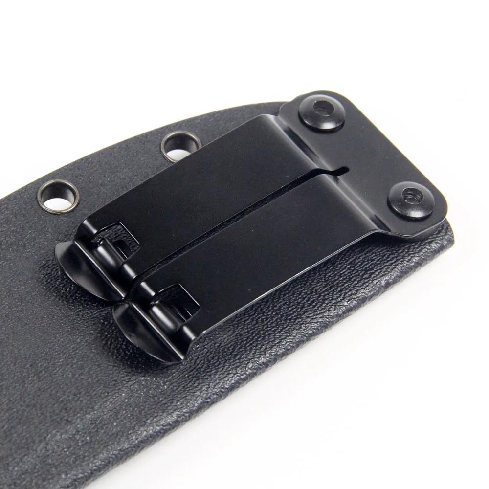 IWB Kydex – étui hybride en cuir en acier inoxydable, boucle de ceinture, crochet de poignée pour br