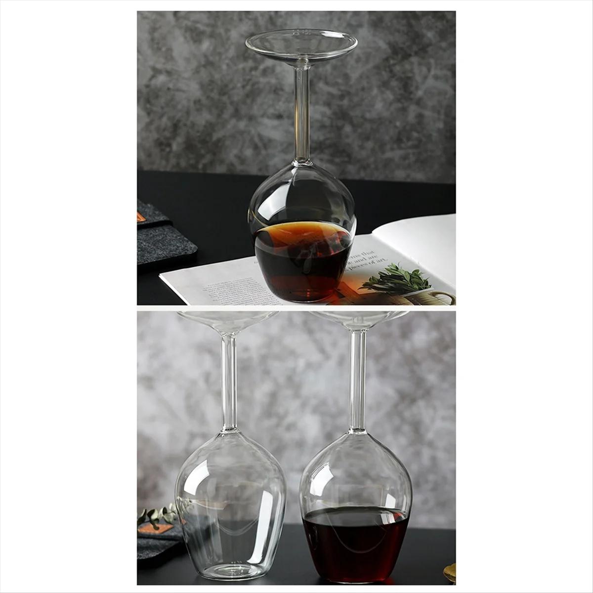 Verres à vin à tige longue à l'envers, Verres à vin à tige unique funky