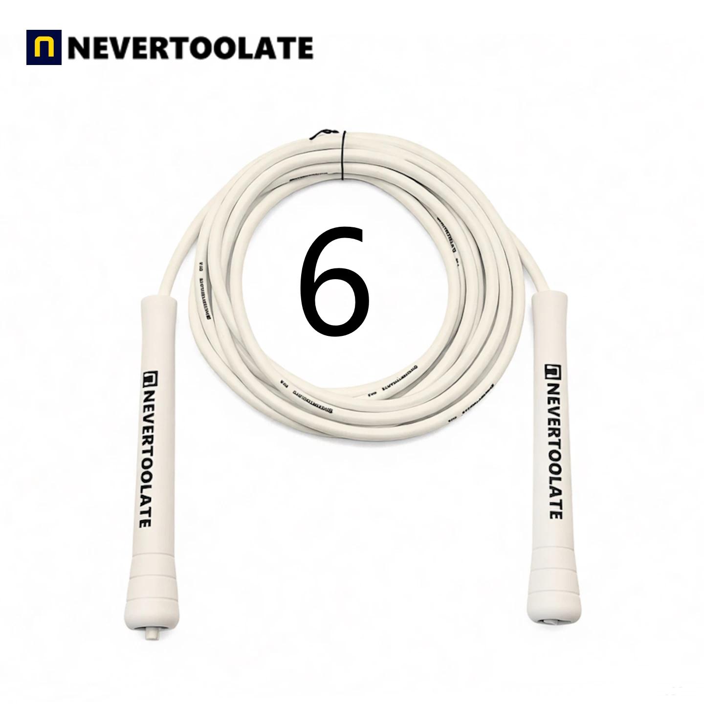 JR100-6 Corde à sauter en PVC de 6 mm de diamètre AVEC NOYAU FILETÉ, 3,2 mètres de long, poignée moy
