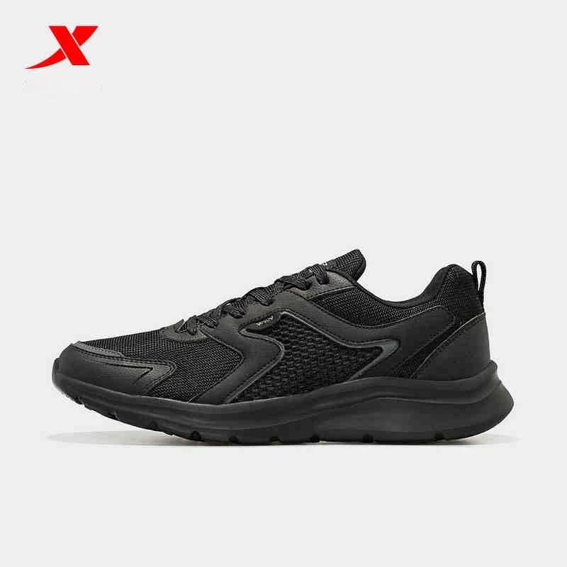 Chaussures course homme maille respirante - Baskets sport marathon - Modèle hiver noir blanc