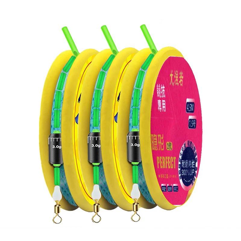 Groupe de ligne de pêche avec ligne en Nylon Super solide, support de flotteur, haricots spatiaux, p