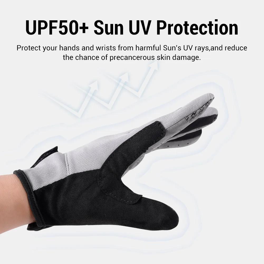 Noeby gants de pêche UPF50 + Protection solaire UV séchage rapide anti-dérapant kayak en plein air c