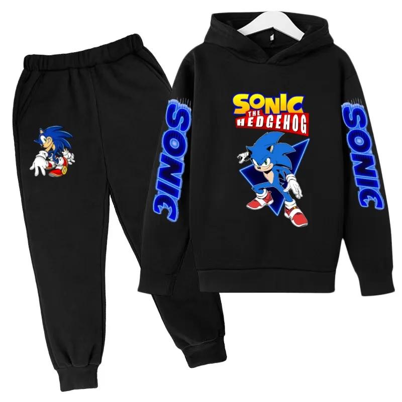 Vêtements Supersonic pour enfants, sweat-shirt bleu, manteau + pantalon, ensemble deux pièces à capu
