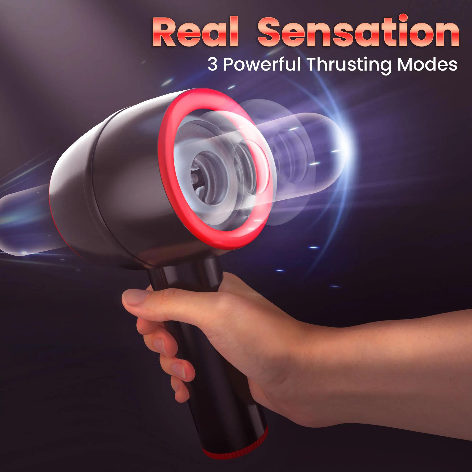 Kushor-StiLiban ateur automatique de chatte pour homme, jouets sexuels masculins, 3 modes, extrémité