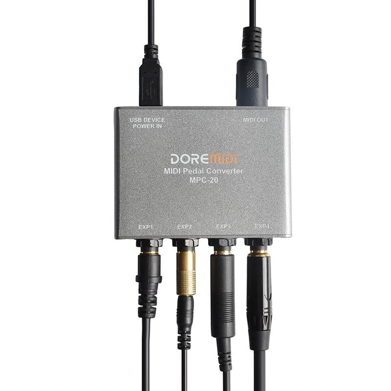 DOREMIDI Expression pédale convertisseur pédale extenseur de maintien MPC-20