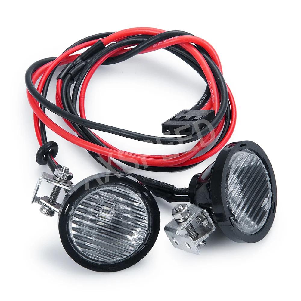 AXSPEED 1 Paire de Phares LED pour Voiture RC, Projecteurs pour TRX4 TRX6 Axial SCX10 Wraith 1/10 Pi