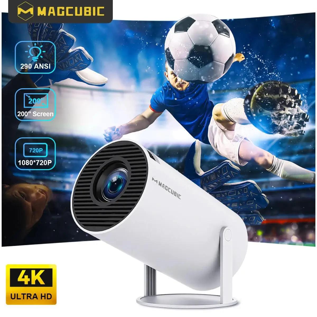 Projecteur magnétique HY300 PRO 8K Android 14 double Wifi6 290ANSI Allwinner H726 BT5.4 1080P 1280*7