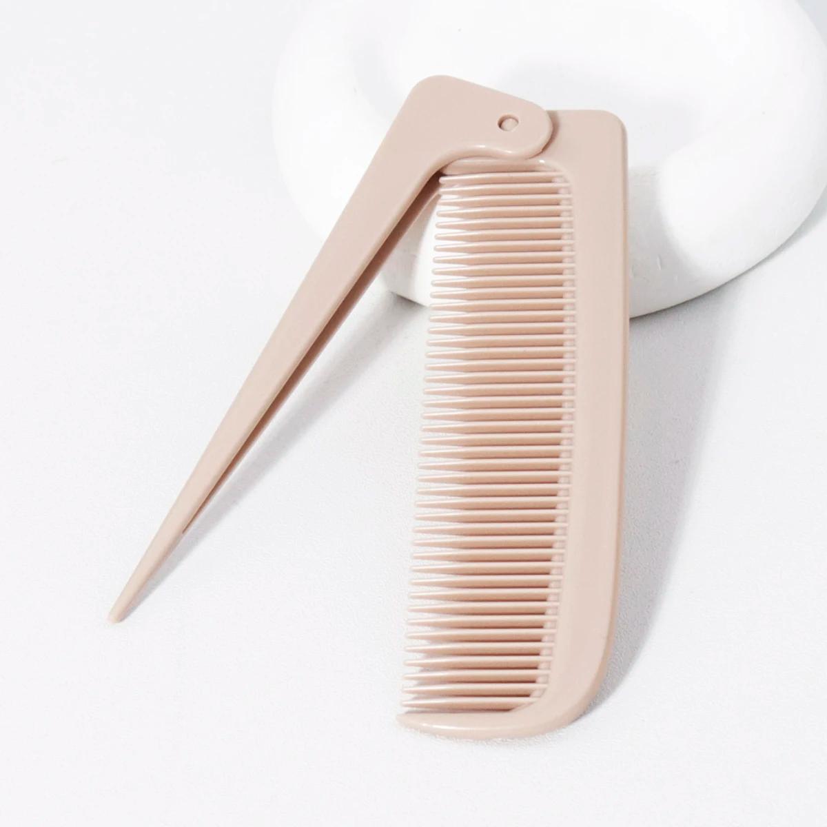 Peigne à queue pliant minimaliste portable, outil de coiffure domestique mini et compact, spécial po