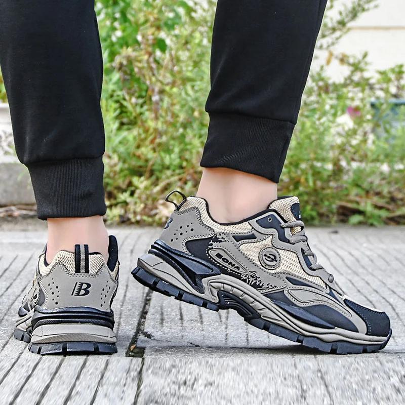 BONA – chaussures de course antidérapantes pour hommes, baskets de Sport légères et décontractées, d