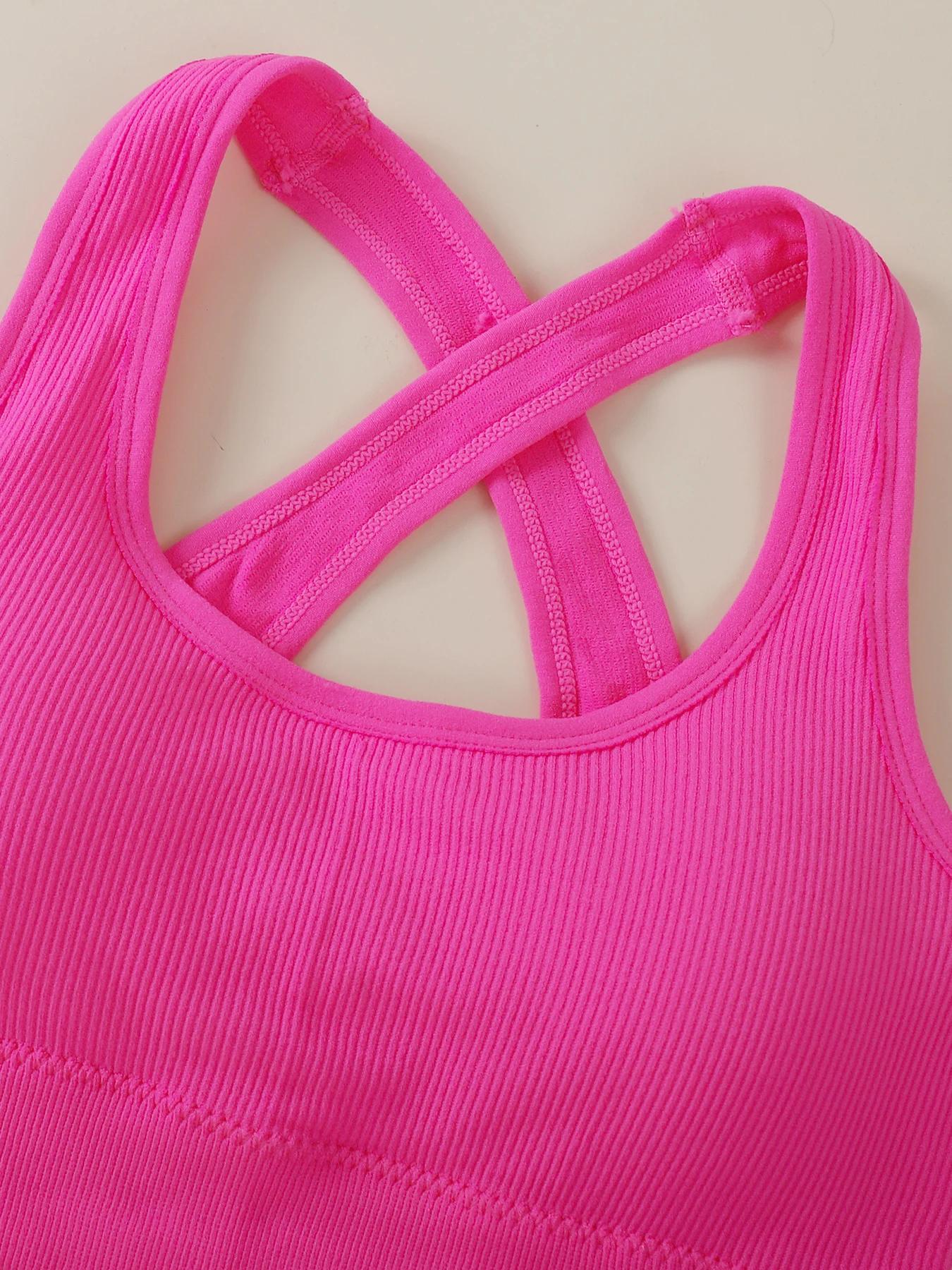 1 pièce - Soutien-gorge de sport pour femme pour un dos magnifique - Design dos croisé - S'adapte au