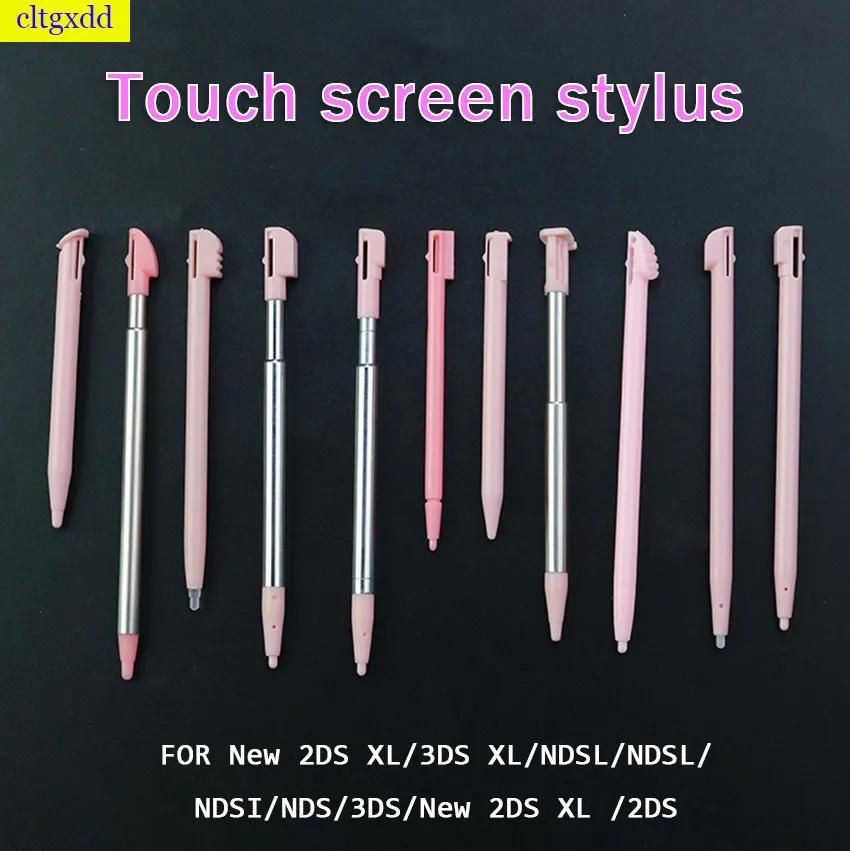 Cltgxdd-Stylet rétractable en métal, pour NDSL/DS/Lite/NDSi/NDS/Wii, en plastique rouge, pour 2DS 3D