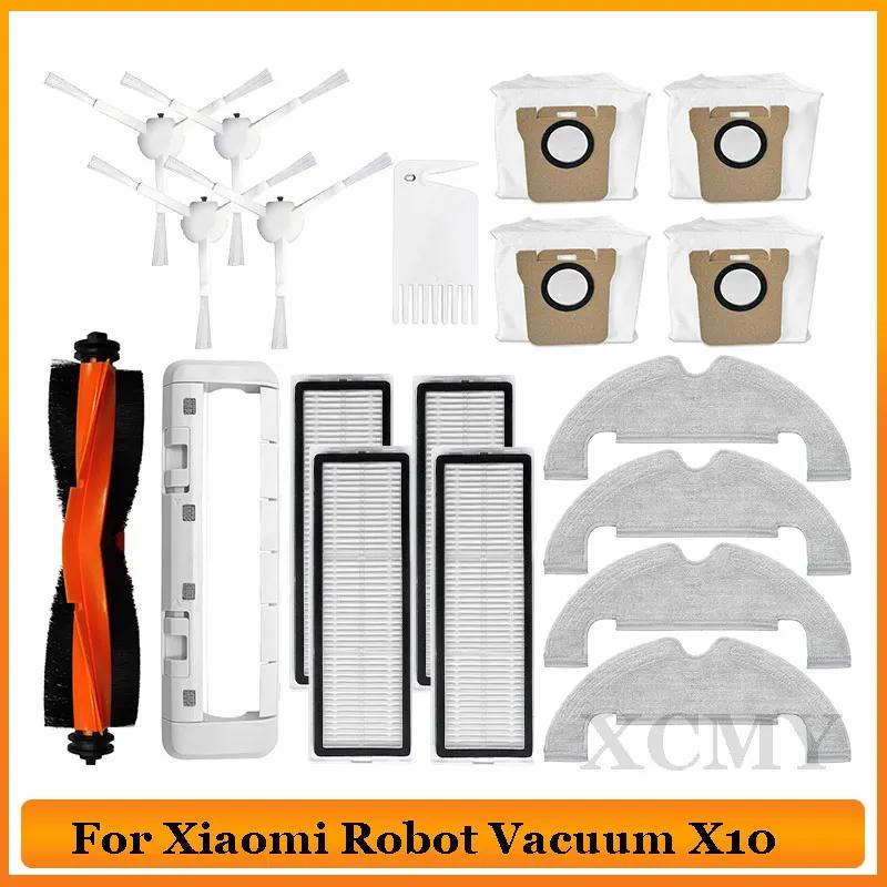 Pièces pour aspirateur Robot Xiaomi X10, brosse latérale principale, filtre Hepa, sac à poussière en
