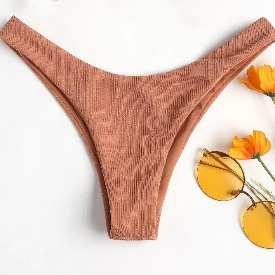 Maillot de bain brésilien taille basse pour femmes, culotte, culotte, tanga astronomique, en V, sexy