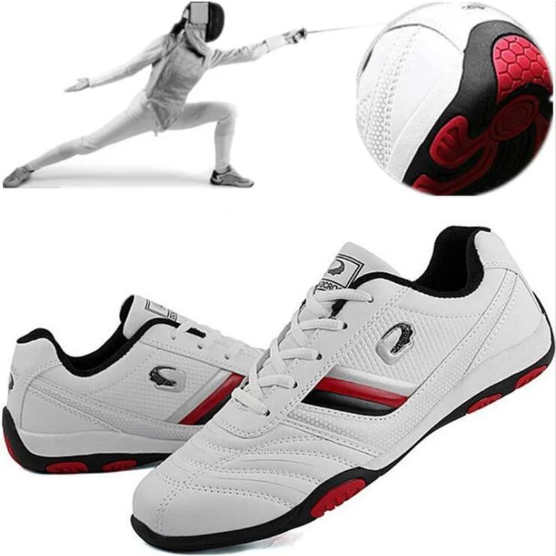 Chaussures d'escrime professionnelles homme antidérapantes légères - Baskets compétition entraînement