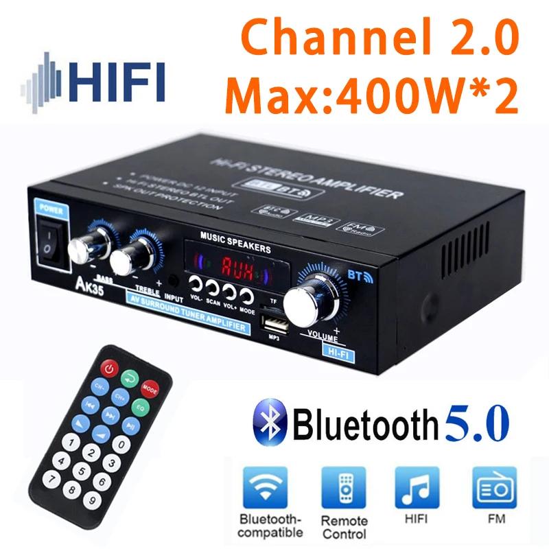 Amplificateur numérique HiFi AK35 Bluetooth, amplificateurs MP3, canal 2.0, son, médailles, prise en