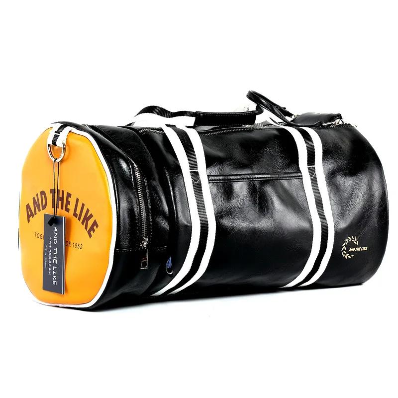 Sac de Sport en cuir imperméable pour femmes et hommes, sacs à bandoulière avec poche de rangement p