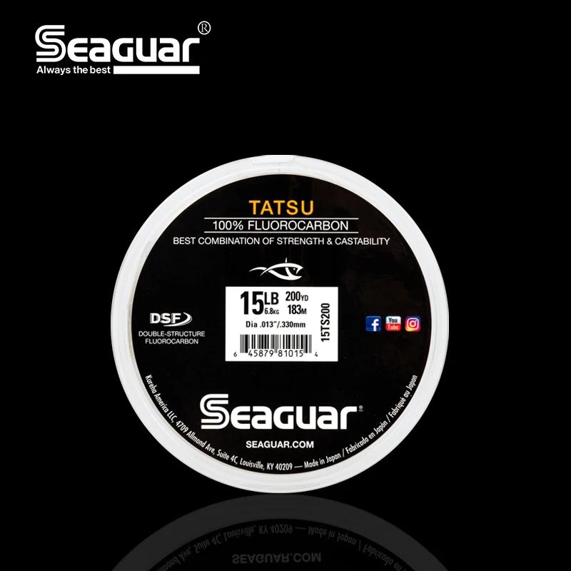 SEAGUAR TATSU-Ligne de pêche originale 100% fluorocarbone DSF, de niveau compétitif, de 4 à 25lb, 20