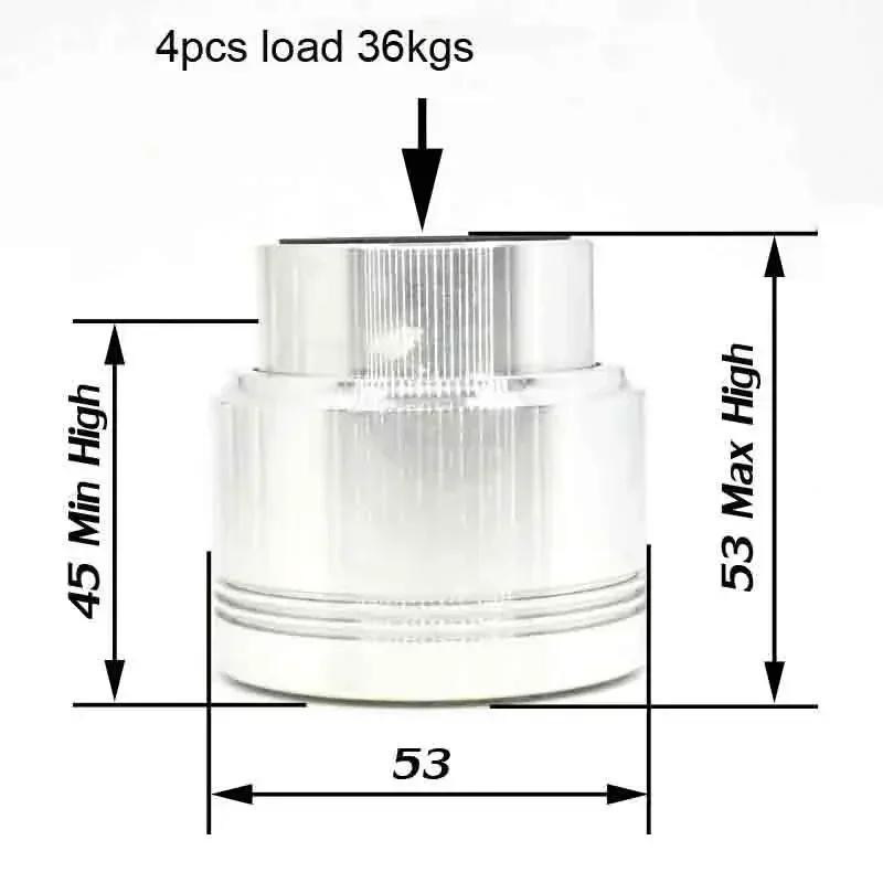 Haut-parleur flottant Maglev en alliage d'aluminium, support d'amplificateur, pointes de disques, le