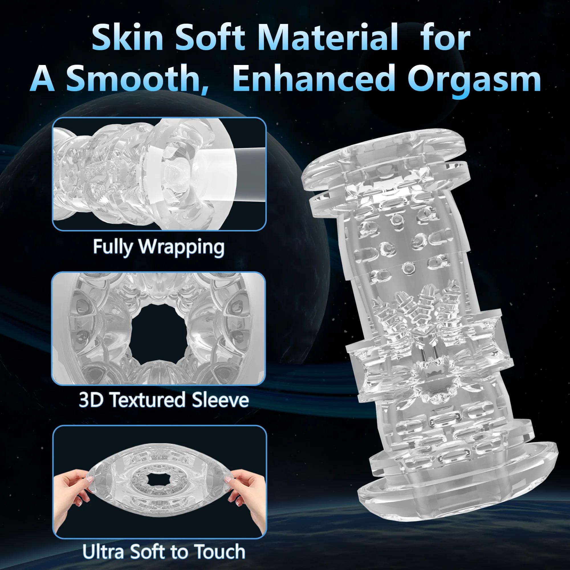 Tasse Pliable pour Homme Adulte de 18 Ans et plus, Jouet Sexuel, Vibration de Poussée, Fellation, Su