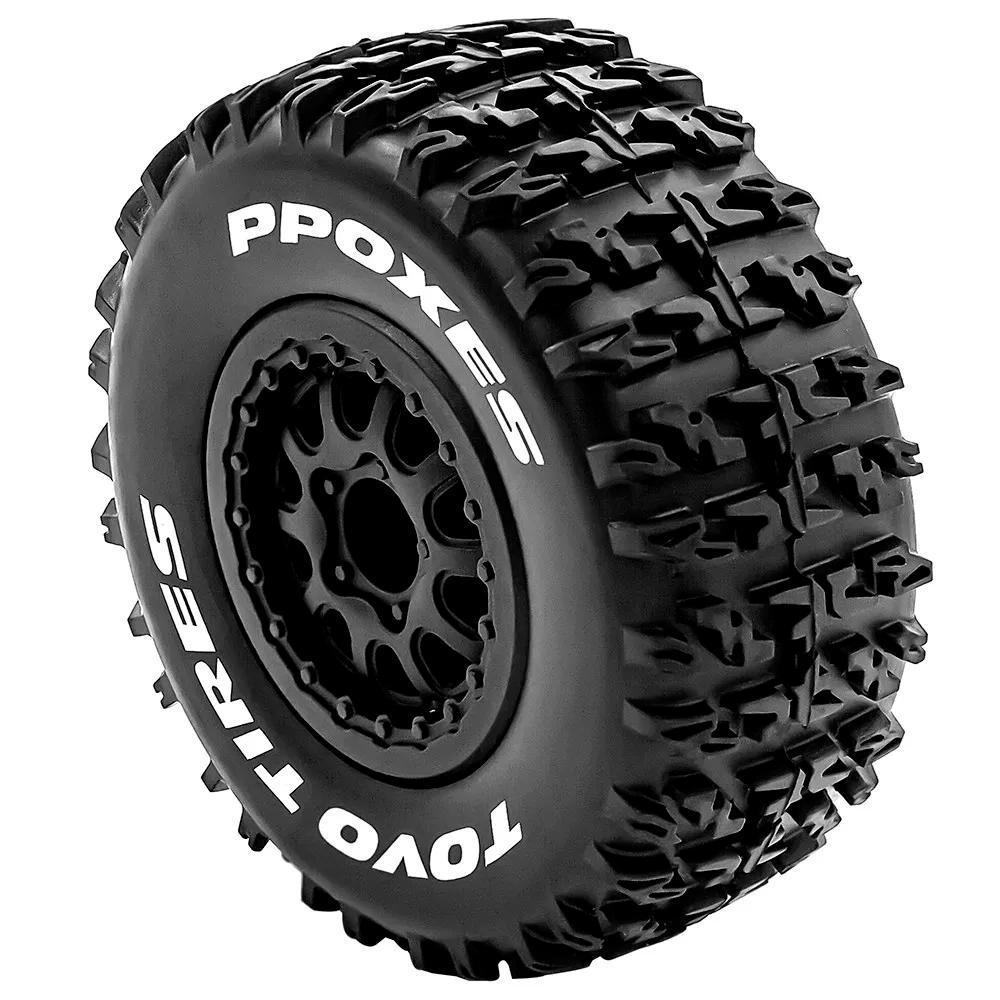 Pneus de camion de parcours court 112mm 1/10, roue hexagonale de 12mm pour voiture Slash Arrma Sento