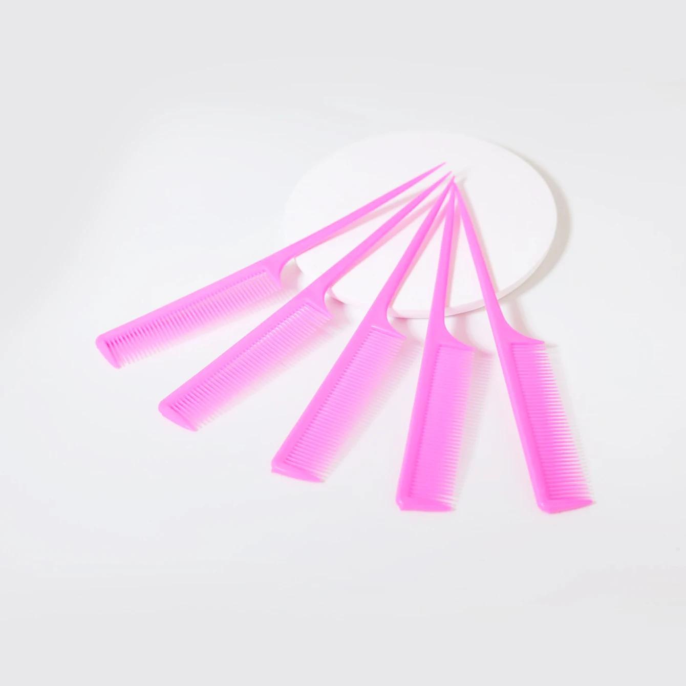 Ensemble de peignes à queue de Rat 5 pièces, peigne à cheveux de Distribution, brosses de bord et ar