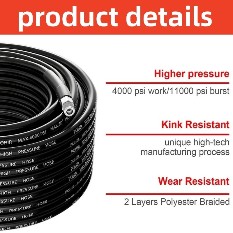 Kit de nettoyage de tuyaux de tuyau de Drainage d'égout de 2M-35M, Kit de buse rotative, nez NPT à 1