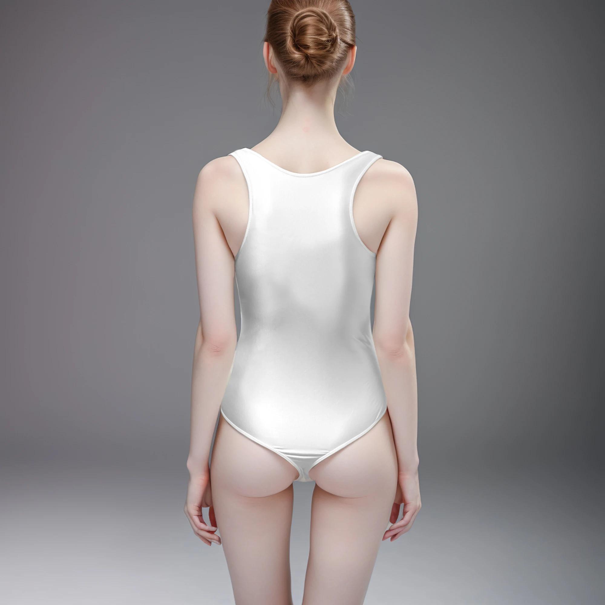 Maillot de bain XClocKNYoung en satin brillant, soyeux et sexy, maillot de bain brillant à ouverture