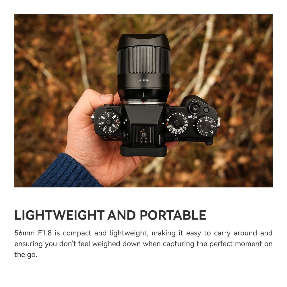 TTArtisan – objectif de caméra à mise au point automatique 56mm F1.8, monture X E Z pour Fujifilm XS