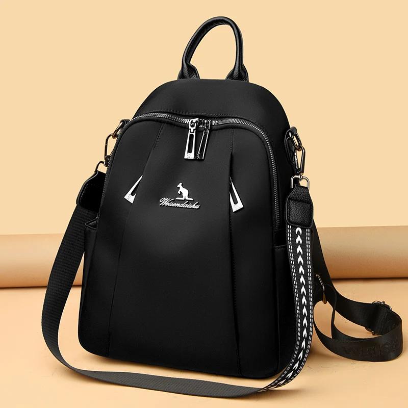 Sac à dos en cuir multifonctionnel de grande capacité pour femmes, sac à dos femme, haute qualité, m