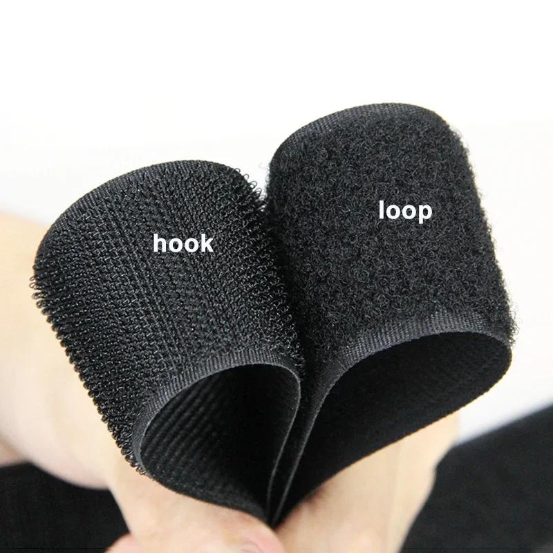5 m/paire ruban à boucle à crochet Non adhésif crochet et boucle ruban de fixation à coudre ruban ma