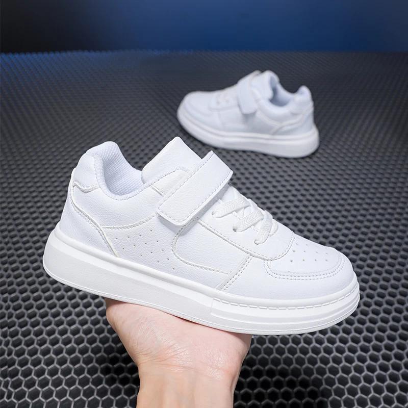 Baskets respirantes enfants garçons filles sport course chaussures décontractées en cuir antidérapan