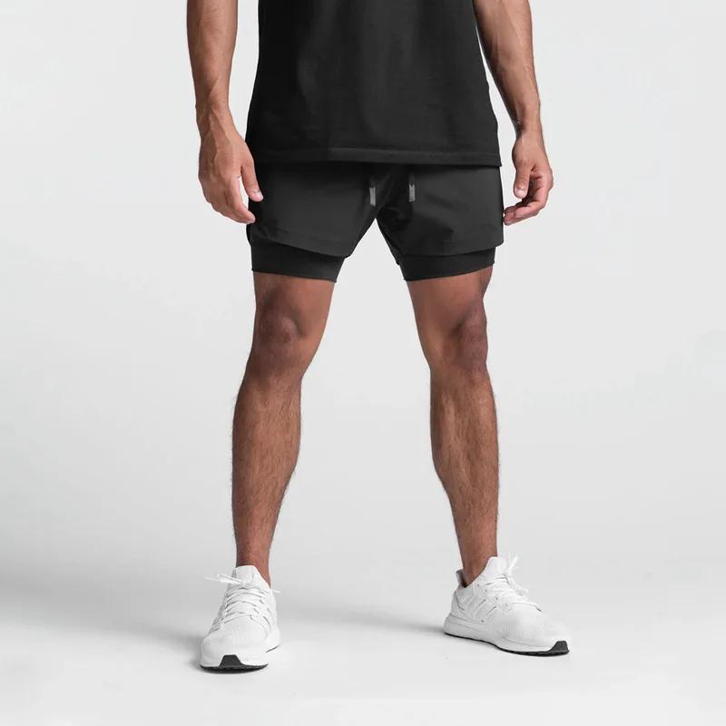 2025 nouveau short de sport double couche respirant gymnases Fitness musculation entraînement séchag