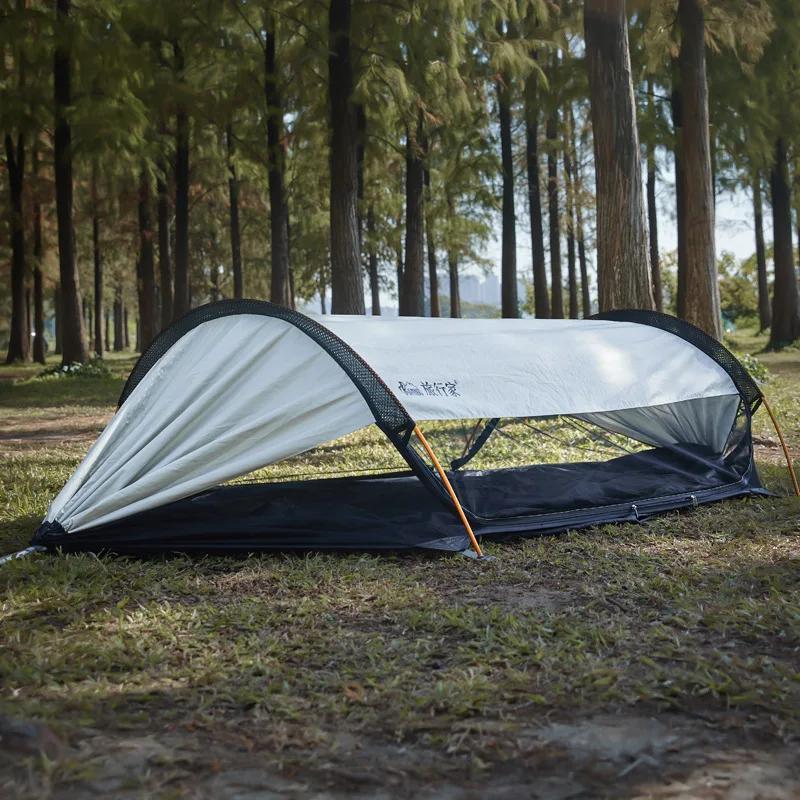 Pare-soleil pour deux personnes avec filet pour voyageur, anti-roulis et anti-buée, camping en plein