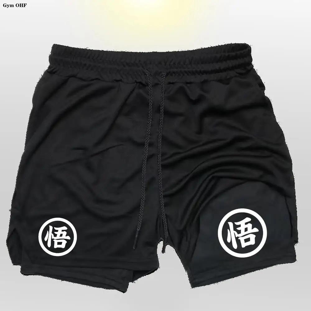 Z Goku Anime pantalons de survêtement Shorts hommes Gym Shorts de course hommes séchage rapide Sport