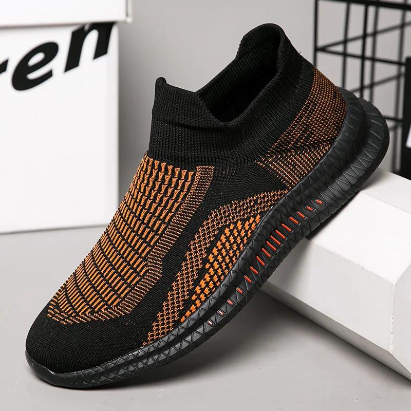 Chaussures de marche respirantes pour hommes, mocassins légers et doux et flexibles, chaussures déco