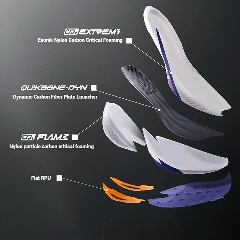 Chaussures de sport Marathon 361° Furious 2.0 - Plaque carbone, rebond amorti hommes femmes