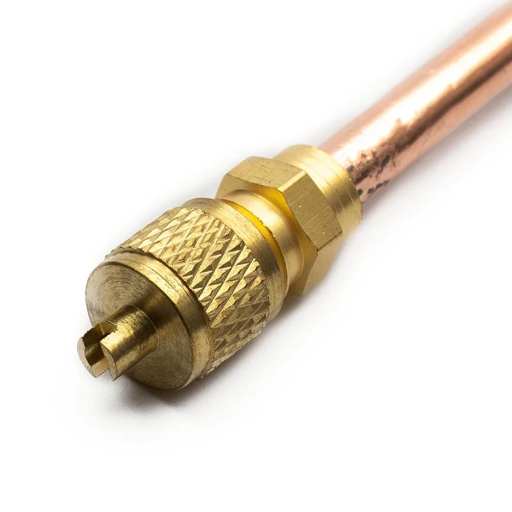 Valves d'accès de réfrigération pour climatiseur, 5 pièces, 6mm OD, Tube en cuivre, pièces de rempli