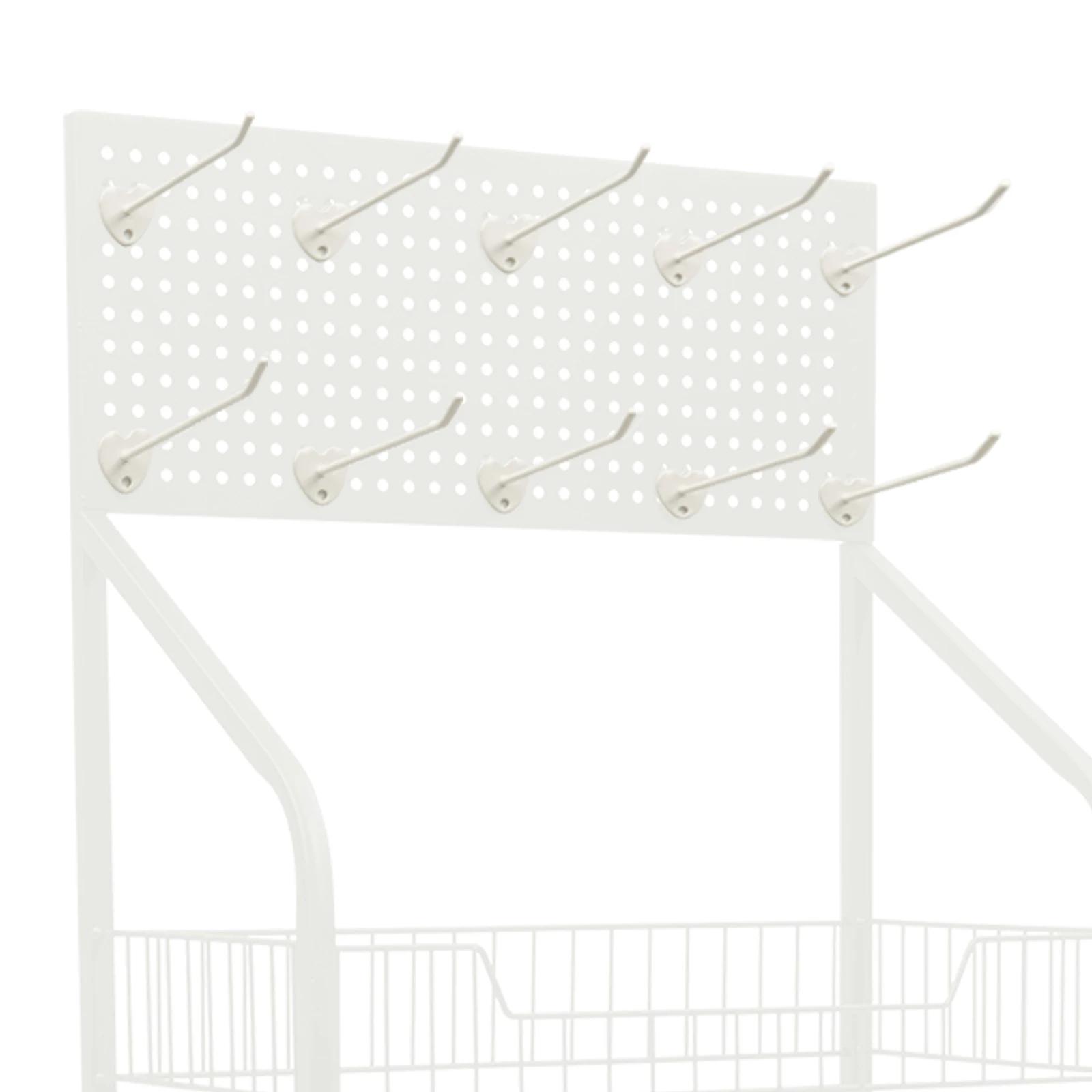 Présentoir de vente au détail T1, support de collation, présentoir de bonbons, panier blanc, chariot