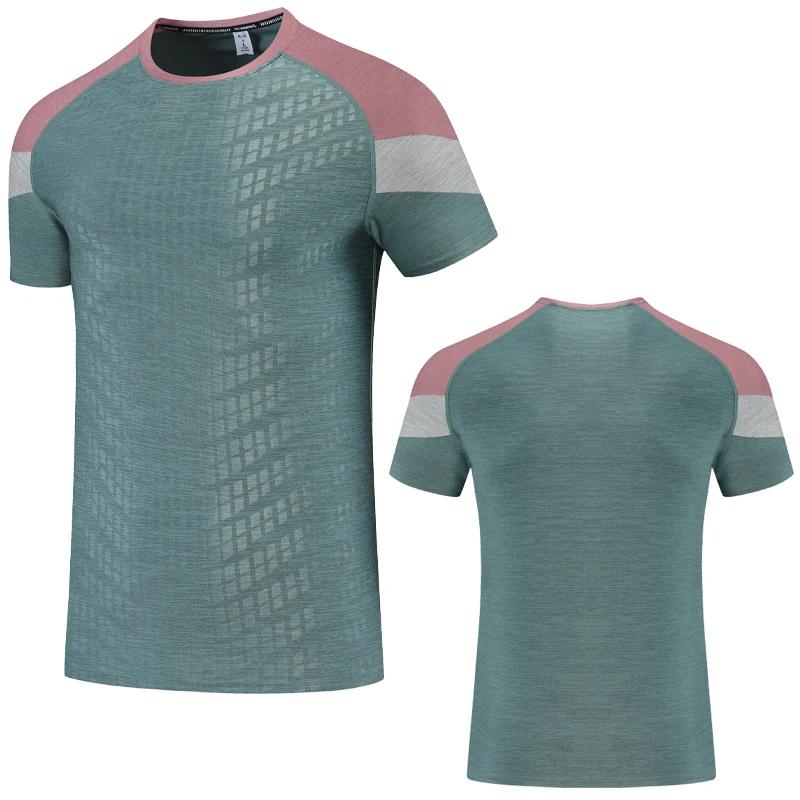 T-shirt de sport à manches courtes pour hommes, à la mode, pour musculation, Fitness, entraînement,
