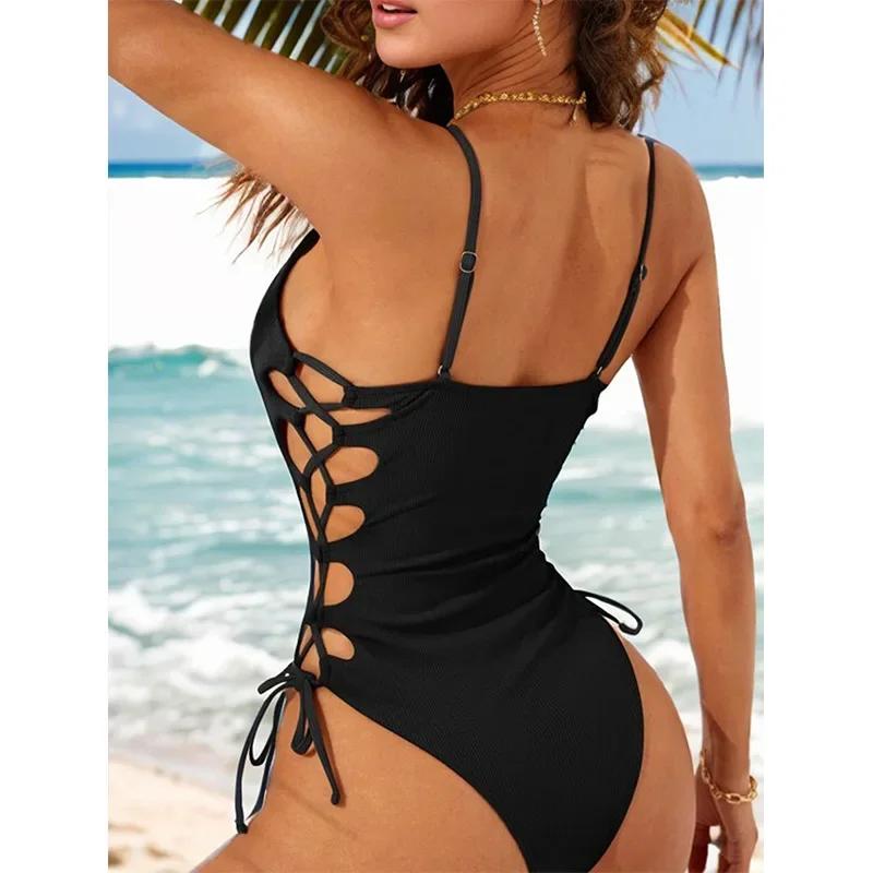 Maillot de bain une pièce sexy pour femme, évidé, nouvelle collection 2026, micro monokini, bikini,