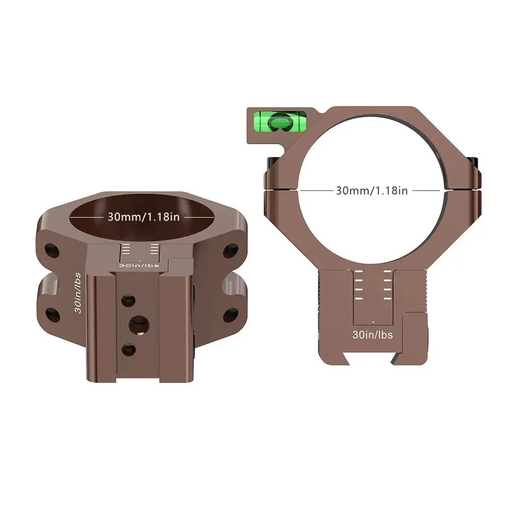 WestHunter – supports en queue d'aronde à hauteur réglable de 11mm, Compensation MOA, anneaux de por