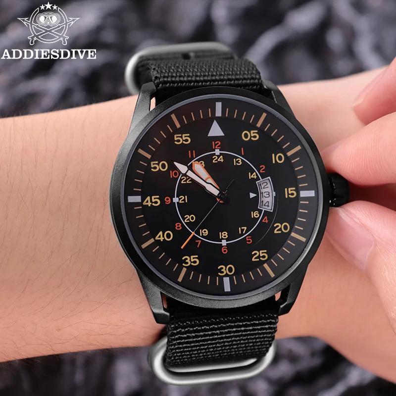 ADDIESDIVE hommes montres de luxe lumineux montres Reloj Hombre 50M étanche Date hommes montre à Qua