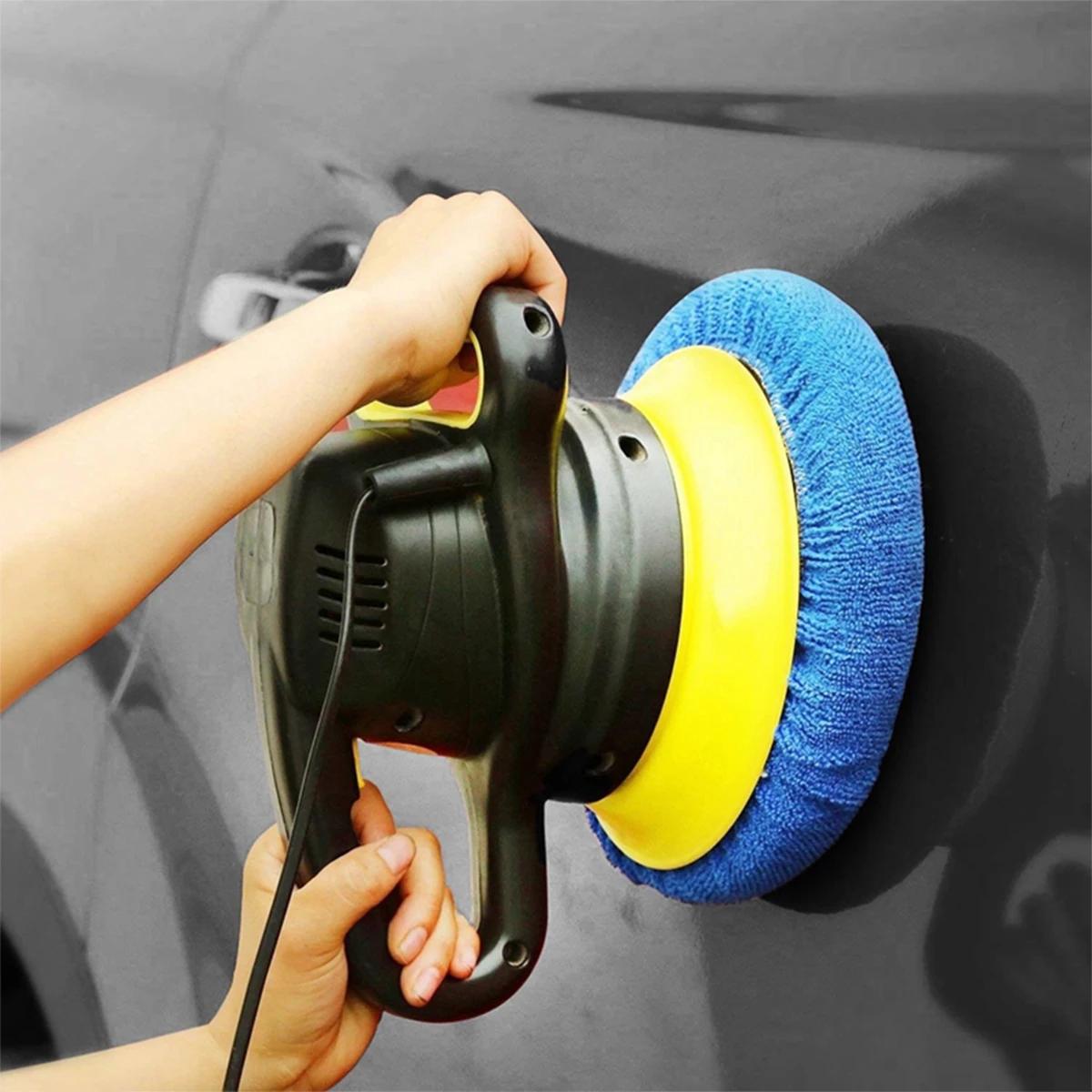 Tampon de polissage pour voiture, 9 à 10 pouces, 10 pièces, pour Bonnet en microfibre douce, pour la