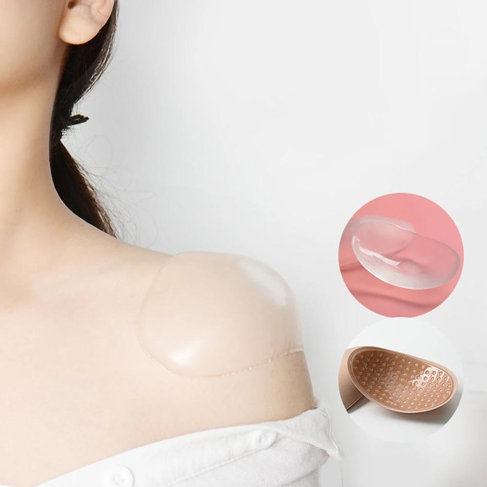 1 paire d'épaulettes antidérapantes en Silicone naturellement doux, rehausseur d'épaule Invisible, c